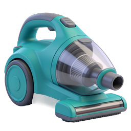 Modern Teal Vacuum Cleaner Icon | Household Appliance