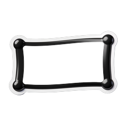 Vector Anchor Frame 3D Glossy Icon