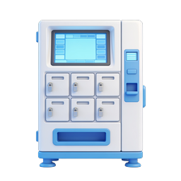 3D Vending Machine Icon - Self-Service Kiosk Design