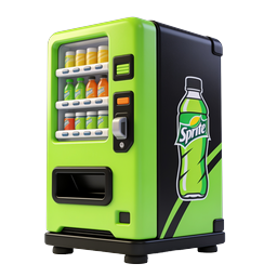 Vending Machine Icon - 3D Beverage Dispenser