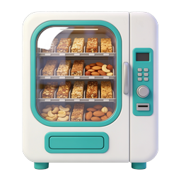 Healthy Snack Vending Machine 3D Icon