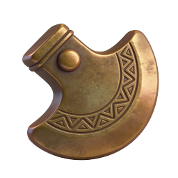 Viking Axe Head Icon | Bronze Norse Weapon Design