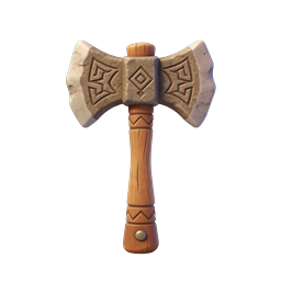 Icono de hacha doble vikinga - Diseño de arma fantástica nórdica