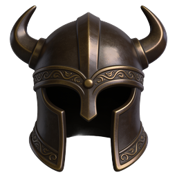 Viking Warrior Helmet Icon - Realistic 3D Norse Armor