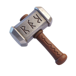 Viking Thor Hammer Icon - 3D Norse Mythology Mallet