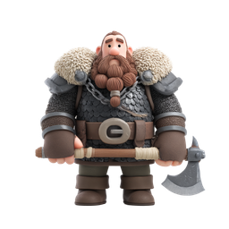 Viking Warrior Icon for Fantasy Projects