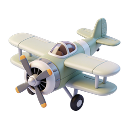 Vintage Airplane Icon for Flight and Travel Projects