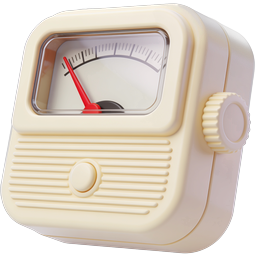 Vintage Analog Meter Icon | Classic Measuring Device