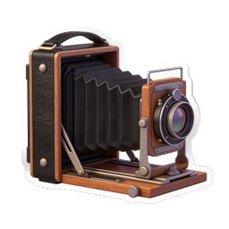 Biểu tượng máy ảnh bellows cổ điển - Nhiếp ảnh retro kinh điển