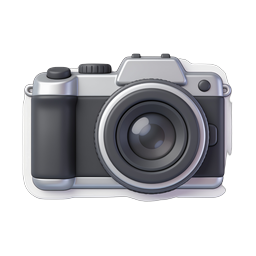 Vintage Camera Icon - 3D Realistic Photography Symbol