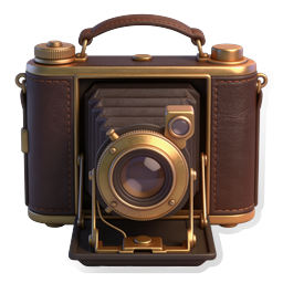 Vintage Camera Icon - Classic Antique Photography