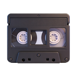 Vintage Audio Cassette Tape Icon | Retro Music Symbol