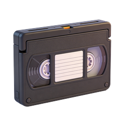 Vintage Cassette Tape Icon - Retro Audio Media