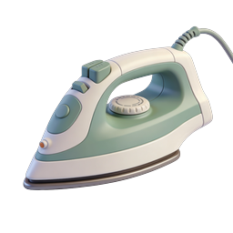 Vintage Clothes Iron Icon - Laundry & Home Appliance