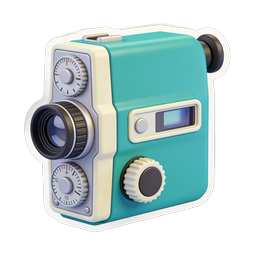 Vintage Film Projector Icon - Retro Cinema Equipment