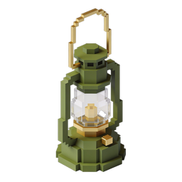Stylized Vintage Lantern Icon for Outdoor Adventures