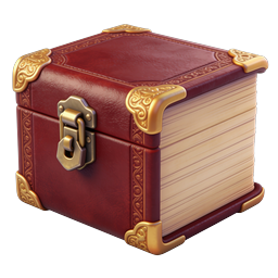 Vintage Leather Treasure Box Icon - 3D Realistic Design