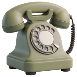 Retro Telephone Icon - Vintage Communication Device