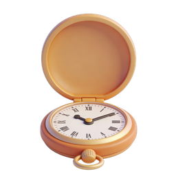 Elegant Vintage Pocket Watch Icon for Timeless Designs