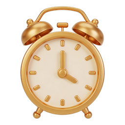 Elegantes Wecker-Icon für Zeitmanagement