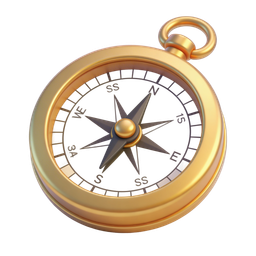 Vintage Compass Icon for Navigation and Travel