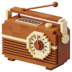 Vintage Radio Icon for Retro Themes and Design