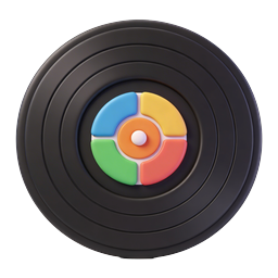 Vinyl Record Media Player 3D App Icon