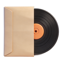 Vinyl Record Sleeve 3D Icon | Music Audio Design