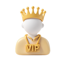 Stylish VIP Crown Icon for Exclusive Events and Promotions