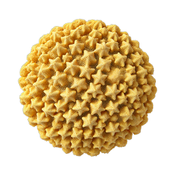Realistic Virus Particle Icon - Medical Science Graphic