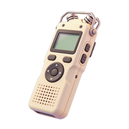 Digital Voice Recorder 3D Icon - Audio Recording Device
