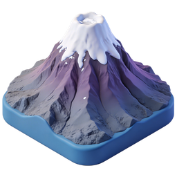 Stunning Volcano Icon for Nature-Themed Projects