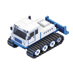 Voxel Armored Vehicle 3D Isometric Icon
