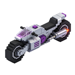 Voxel Sci-Fi Blaster Icon - Isometric Pixel Art Weapon