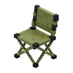 Icône de chaise Voxel Isométrique - Design 3D Pixel Art
