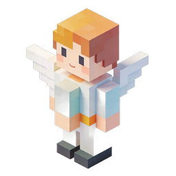アイソメトリック・ボクセルキャラクター・アバターアイコン - 3Dブロックフィギュア