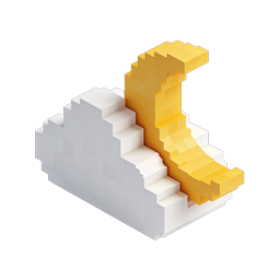 Biểu tượng 3D Isometric búa xây dựng Voxel