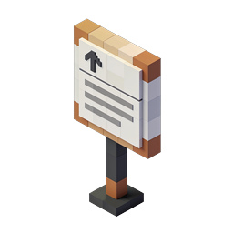 Voxel Crafting Table Icon - Isometric Block Game Asset