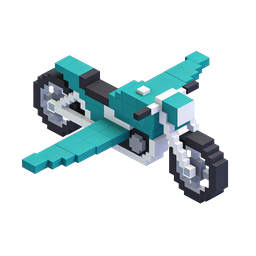 Ícone de Drone Voxel - Quadricóptero em Pixel Art 3D Isométrico