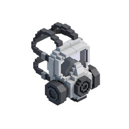 Voxel ダンプカーアイコン - 3D 建設車両