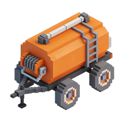 Voxel Generator Isometric 3D Icon - Pixel Art Style