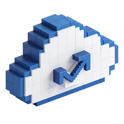 Ícone de Aperto de Mão Voxel - Símbolo de Parceria 3D Isométrico