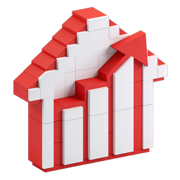 Biểu tượng nhà Voxel Isometric - Khối xây dựng 3D