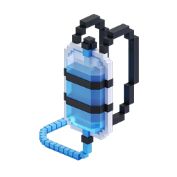 Voxel IV Drip Medical Icon | Isometric 3D Healthcare