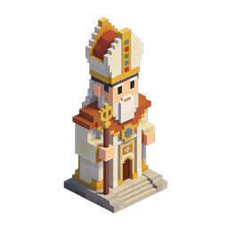 Voxel King Character - 3D Isometric Royal Figure Icon