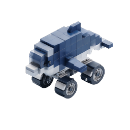 Icône 3D de Monster Truck en Voxel - Design de véhicule en Pixel Art