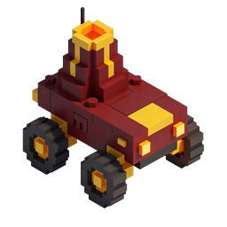 Voxel Monster Truck 3D Isometric Icon