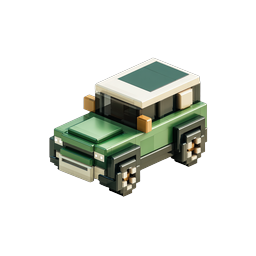 Icona SUV off-road Voxel - Veicolo 3D isometrico