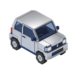 Voxel Off-Road SUV Icon | Isometric 3D Pixel Art Vehicle
