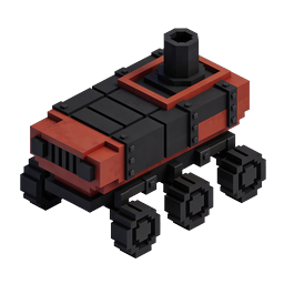 Voxel 越野车 3D 图标 | 块状 SUV 设计